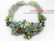 Elegant Jade and Lemon Stone Agate Necklace