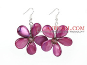 Purple Red Flower Earrings at Aypearl.com